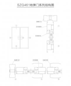 穿條隔熱系列SZG461地彈門(mén)